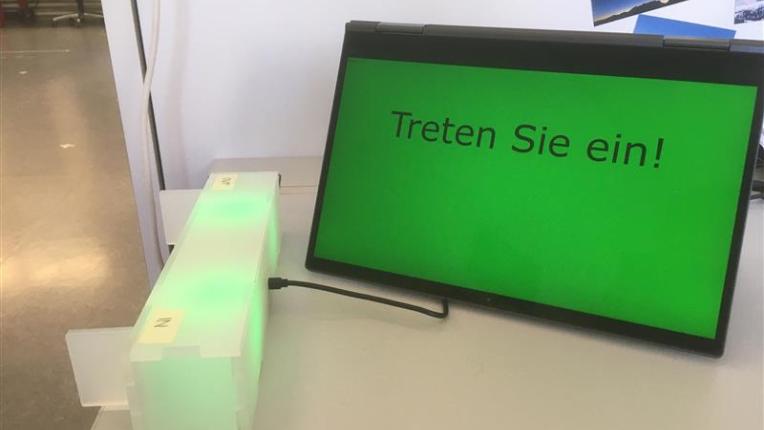 Zählautomat - eintritt grün