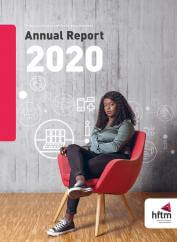 Das Vorschaubild des Geschäftsberichts der hftm von 2020