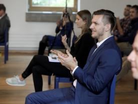 Diplomfeier Biel - Absolventen während der Diplomfeier Techniker HF