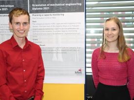 Oliver Wild und Sibyl Schüpbach präsentieren ihre Diplomarbeit