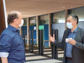 Bild eines Gesprächs beim TechTalk