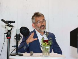 Bild während der Podiumsdiskussion im TechTalk