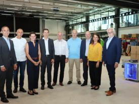 Vorstand des hftm Fördervereins in der Swiss Smart Factory im SIPBB (Switzerland Innovation Park Biel/Bienne)