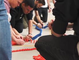 hftm Studienstart Grenchen 2022 Domino-Challenge