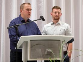 Diplomfeier Grenchen 2022 - Feedback zum HF-Studium zweier Absolventen