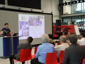 2022 Besuch indonesische Delegation hftm Smart Factory Präsentation