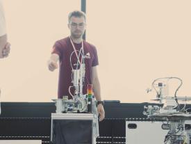 Vorführung Logistics Roboter